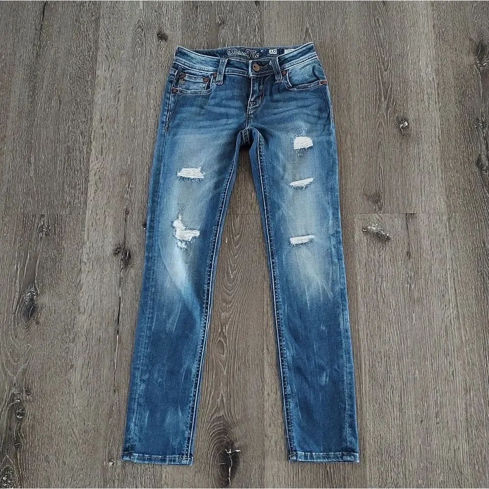 Miss Me Girls Distressed Skinny Jeans Size 10